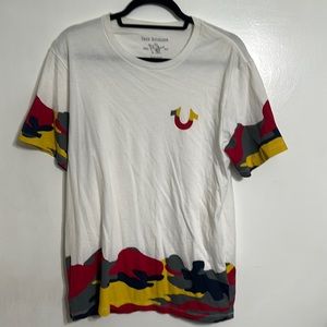 True religion white Camo tee